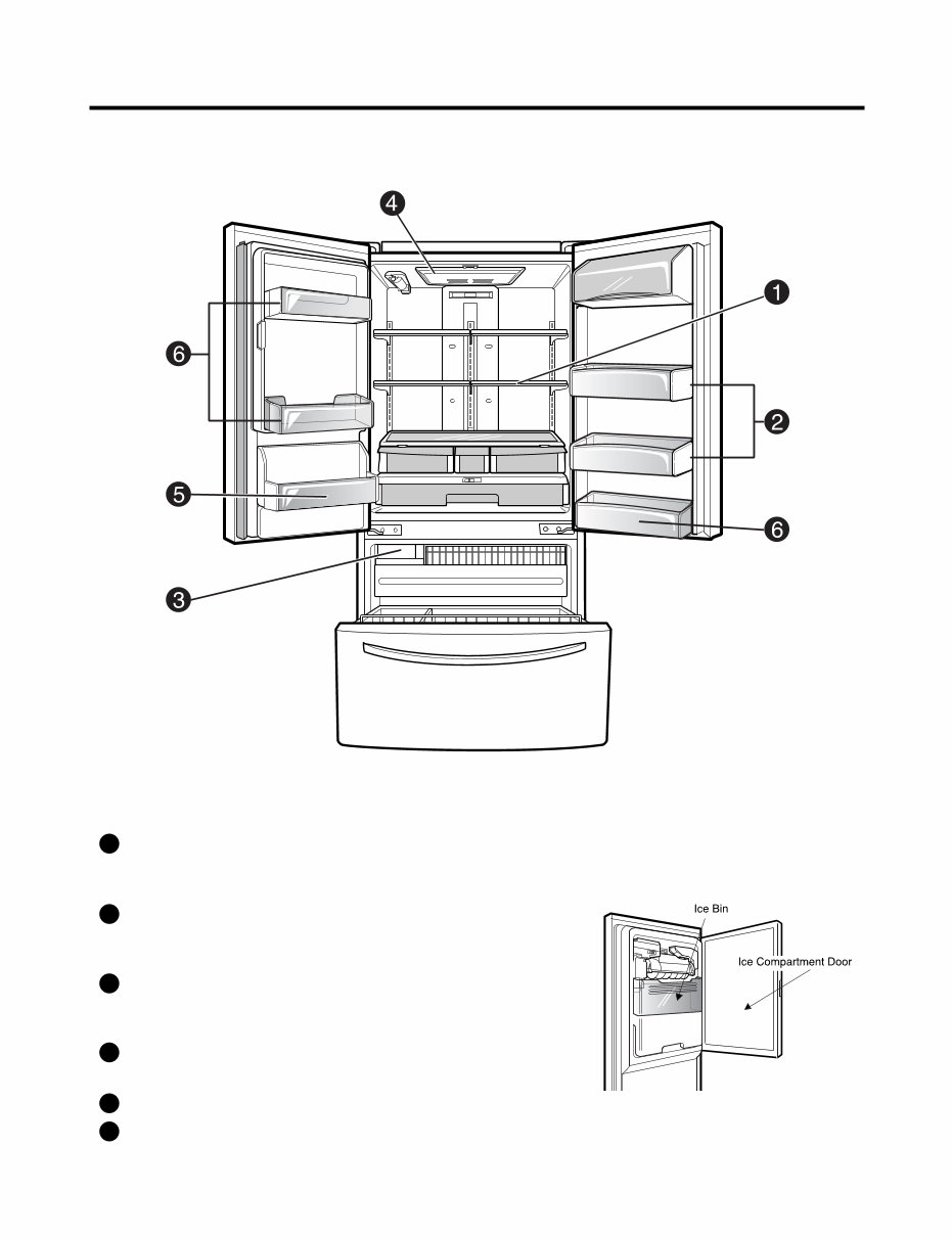 LG Refrigerator LFX25976ST LFX25976WB LFX25976SW Service Man