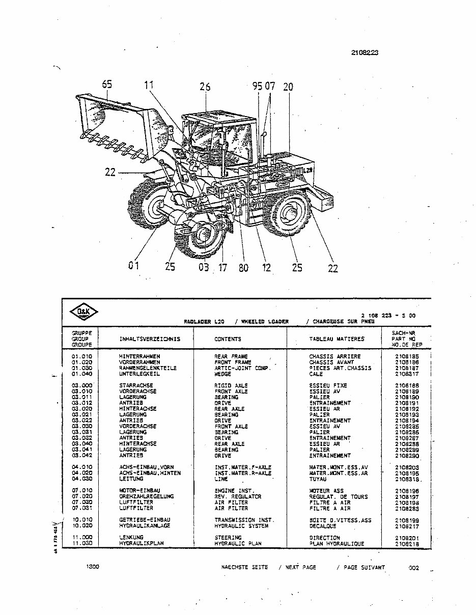 TROJAN LOADERS L2000TB146 Parts Manual Manuals Online