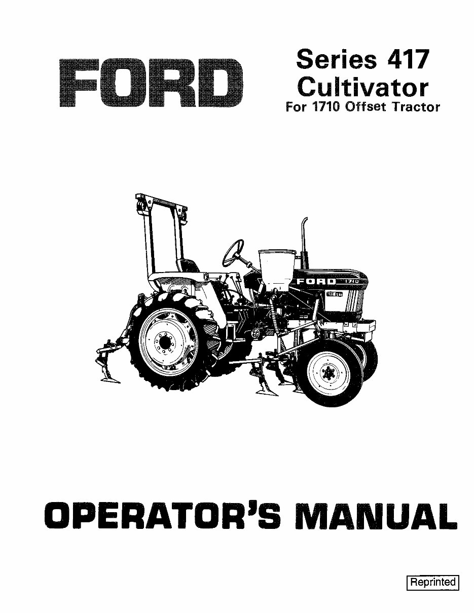 New Holland 1710, 417 Operator`s Manual |Manuals Online