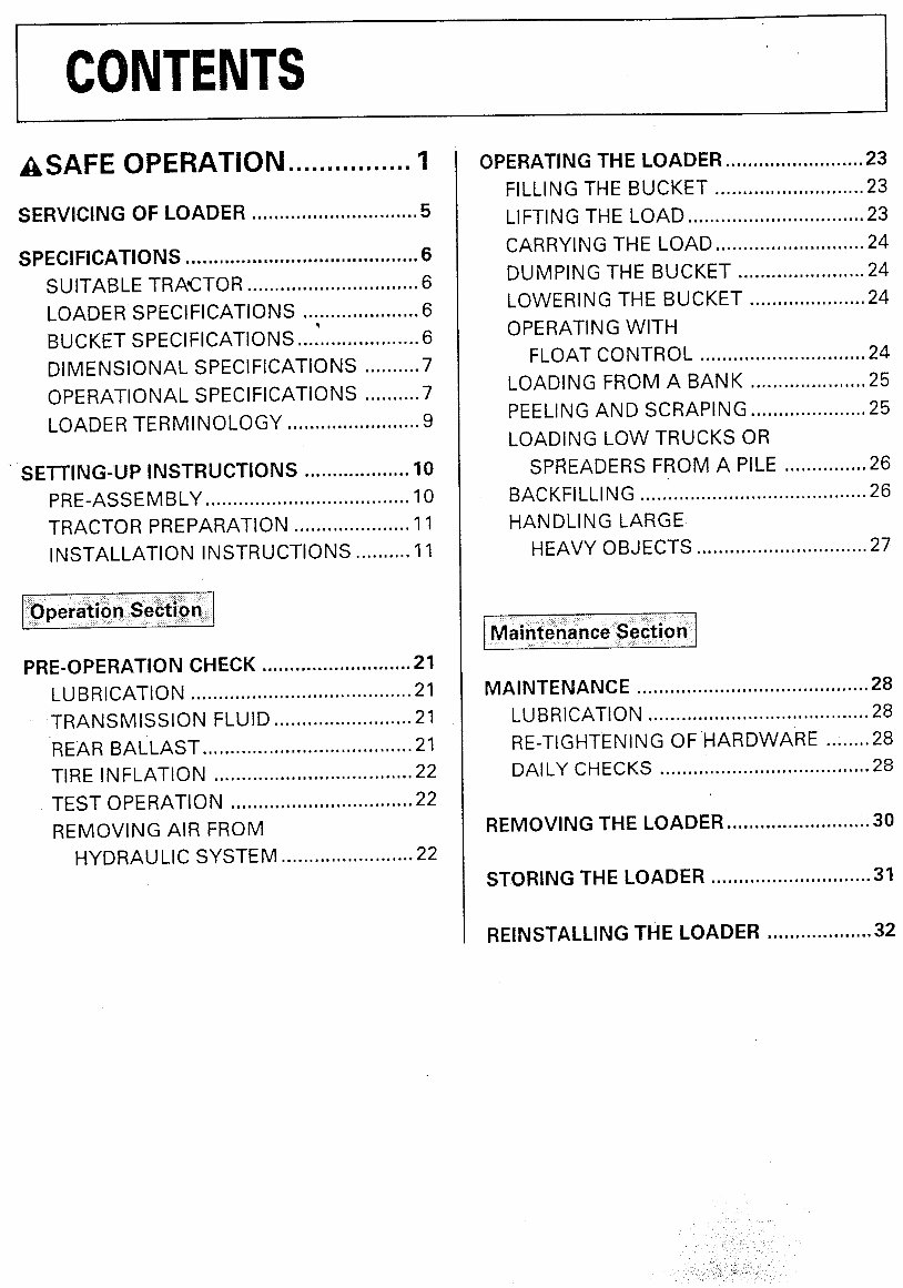 KUBOTA LA482 LA682 Tractor OPERATOR & Service Manual preview img 4