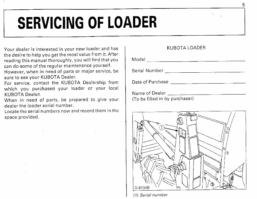 KUBOTA LA482 LA682 Tractor OPERATOR & Service Manual preview img 8