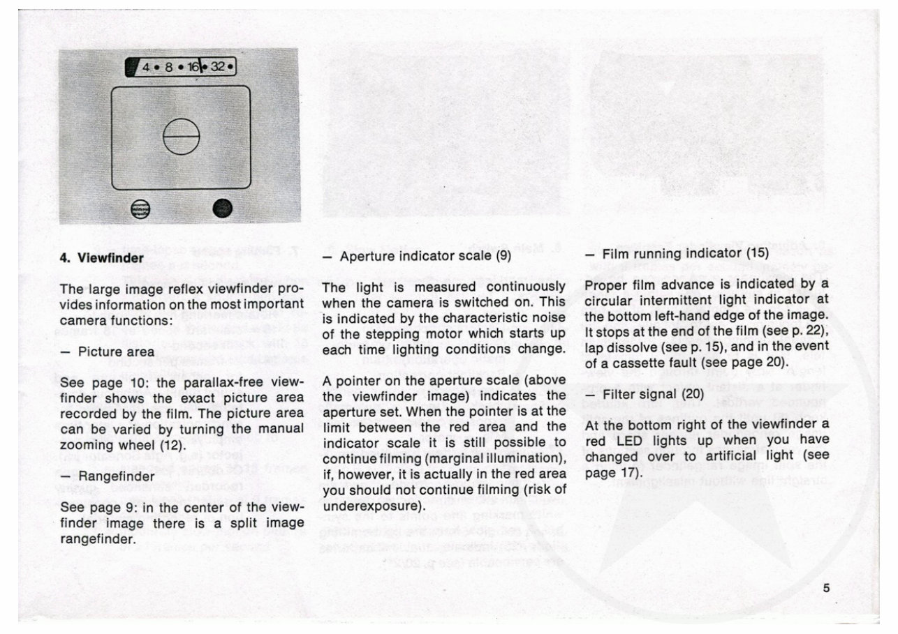 Agfa Movexoom 10 Sound Super 8 Camera manual preview img 5