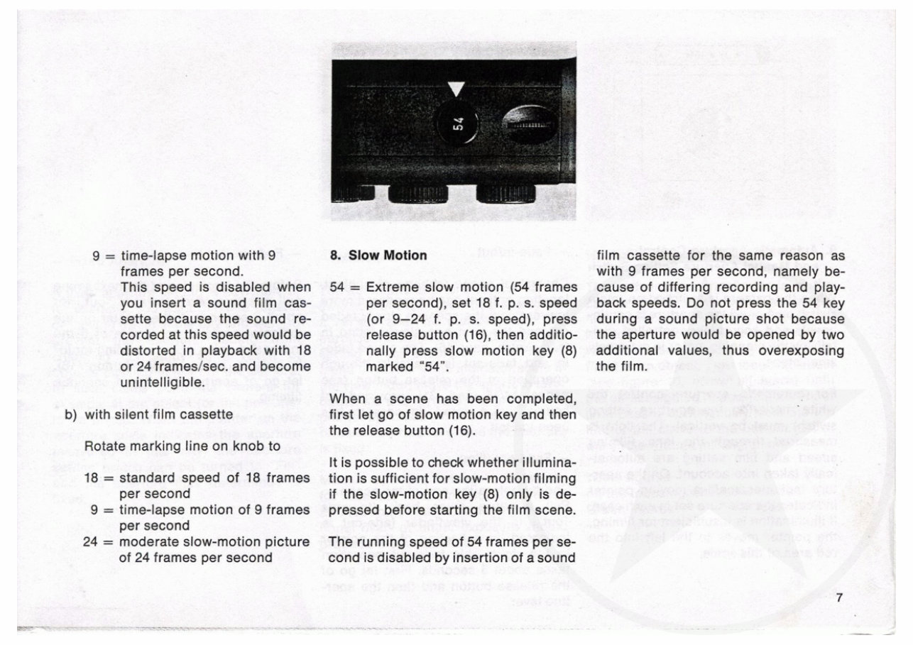 Agfa Movexoom 10 Sound Super 8 Camera manual preview img 7