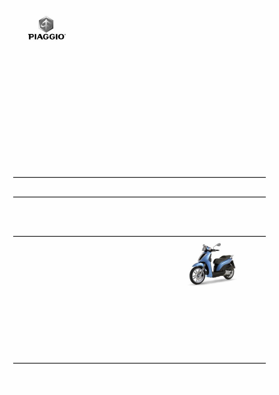 Piaggio Carnaby Cruiser 300 ie Full Service & Repair Manual preview img 1