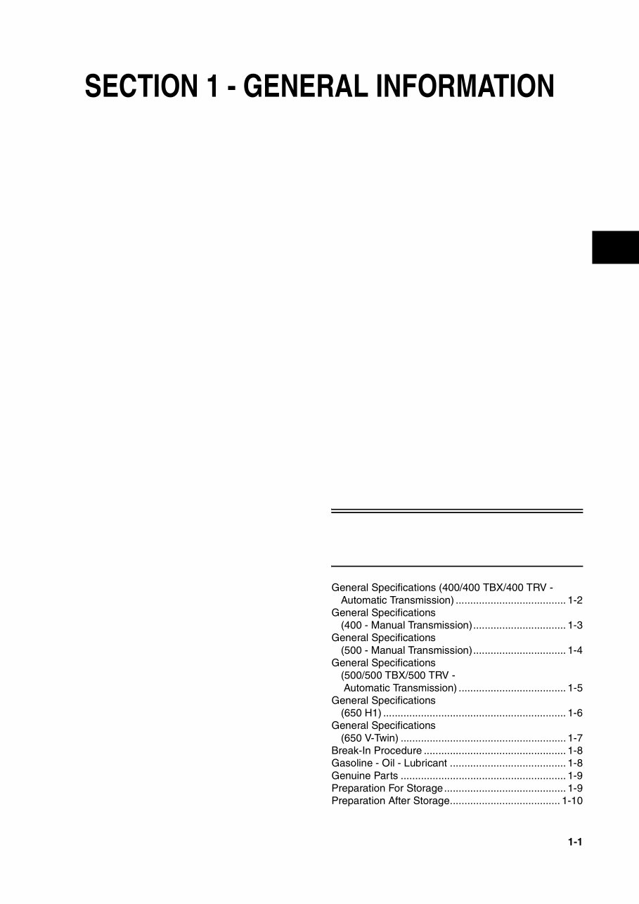 2006 Arctic Cat 650 H1 Service & Repair Manual preview img 2