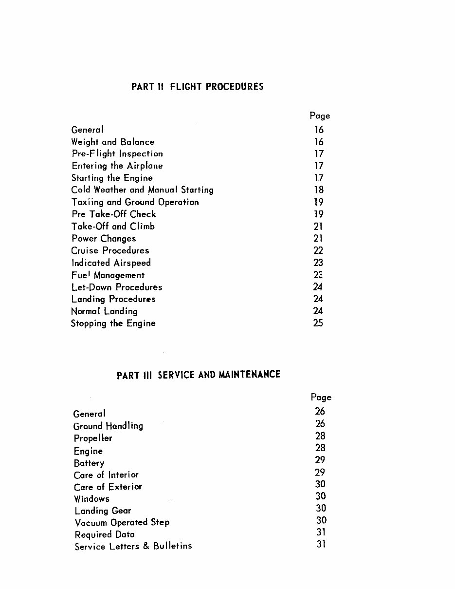 Mooney M20E Super 21 owners manual preview img 5