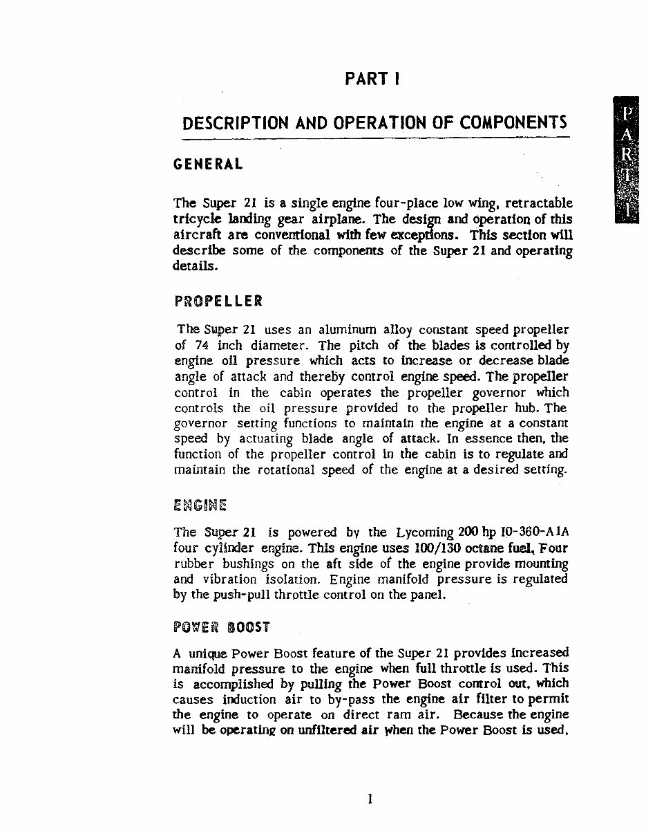 Mooney M20E Super 21 owners manual preview img 8
