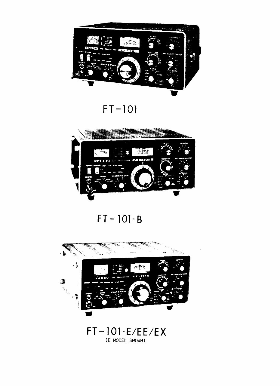 YAESU FT-101 FT-101B FT-101E /EE/EX Service Manual preview img 2