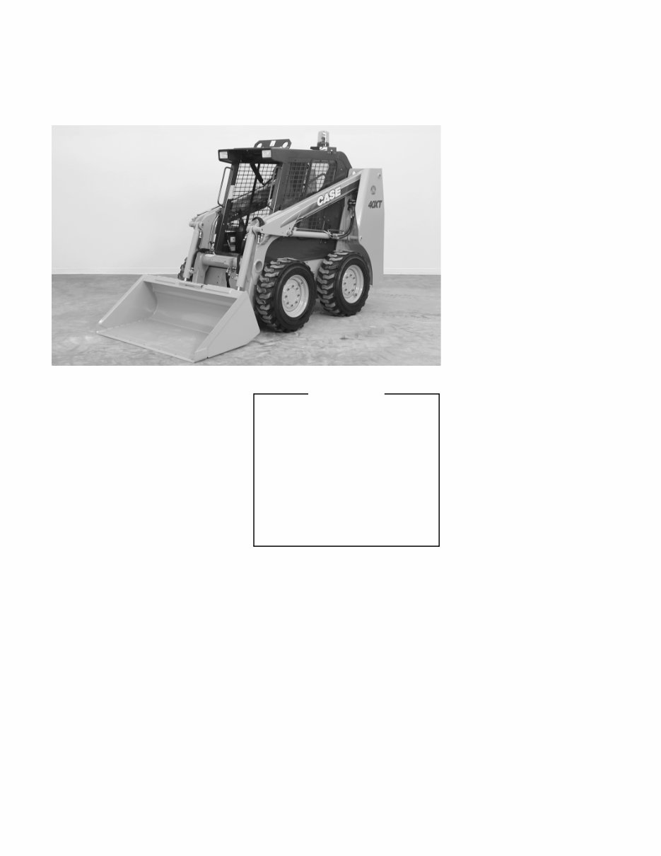 Case 40XT Operators Manual preview img 9