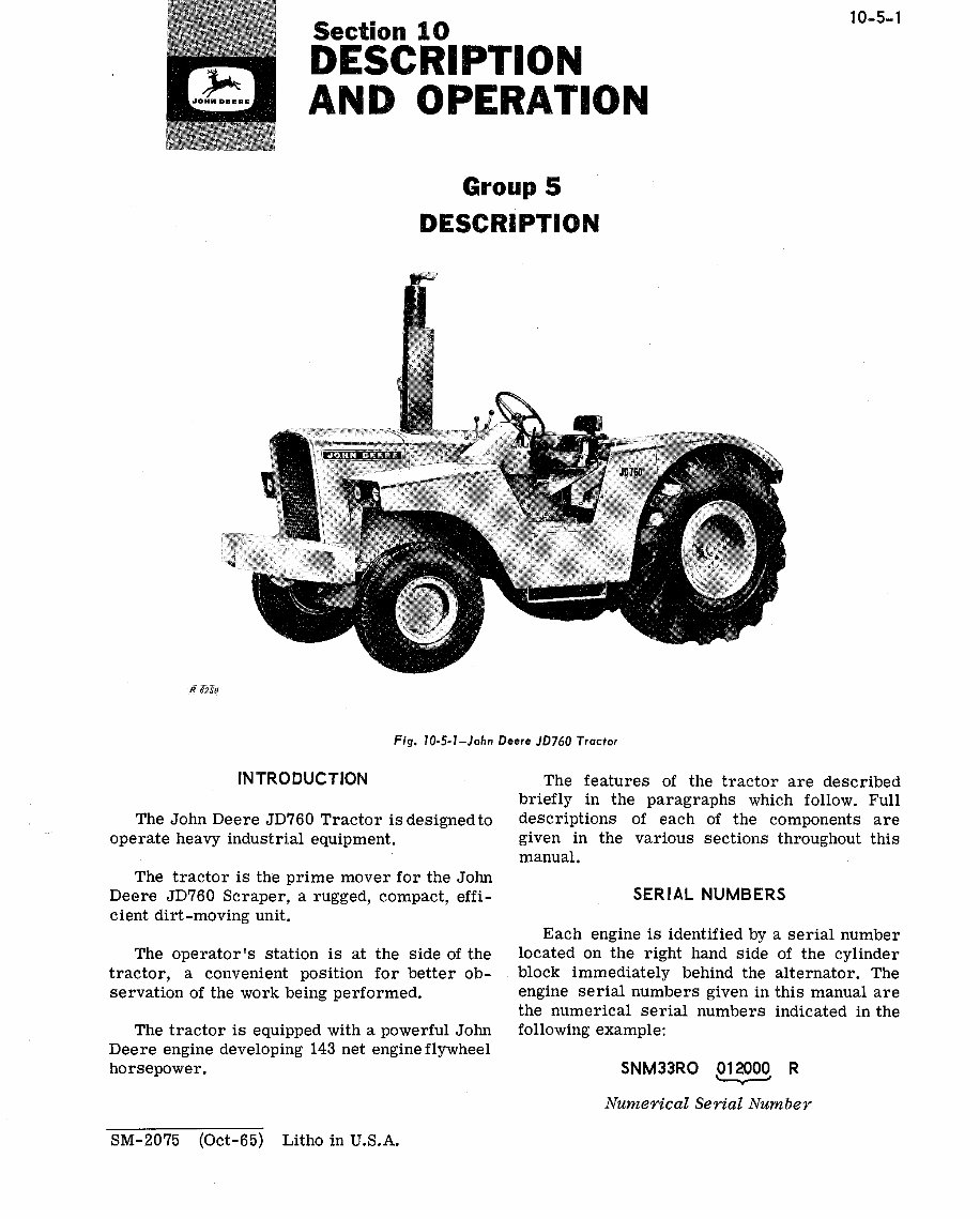 John Deere 760 Tractor Service Manual preview img 5