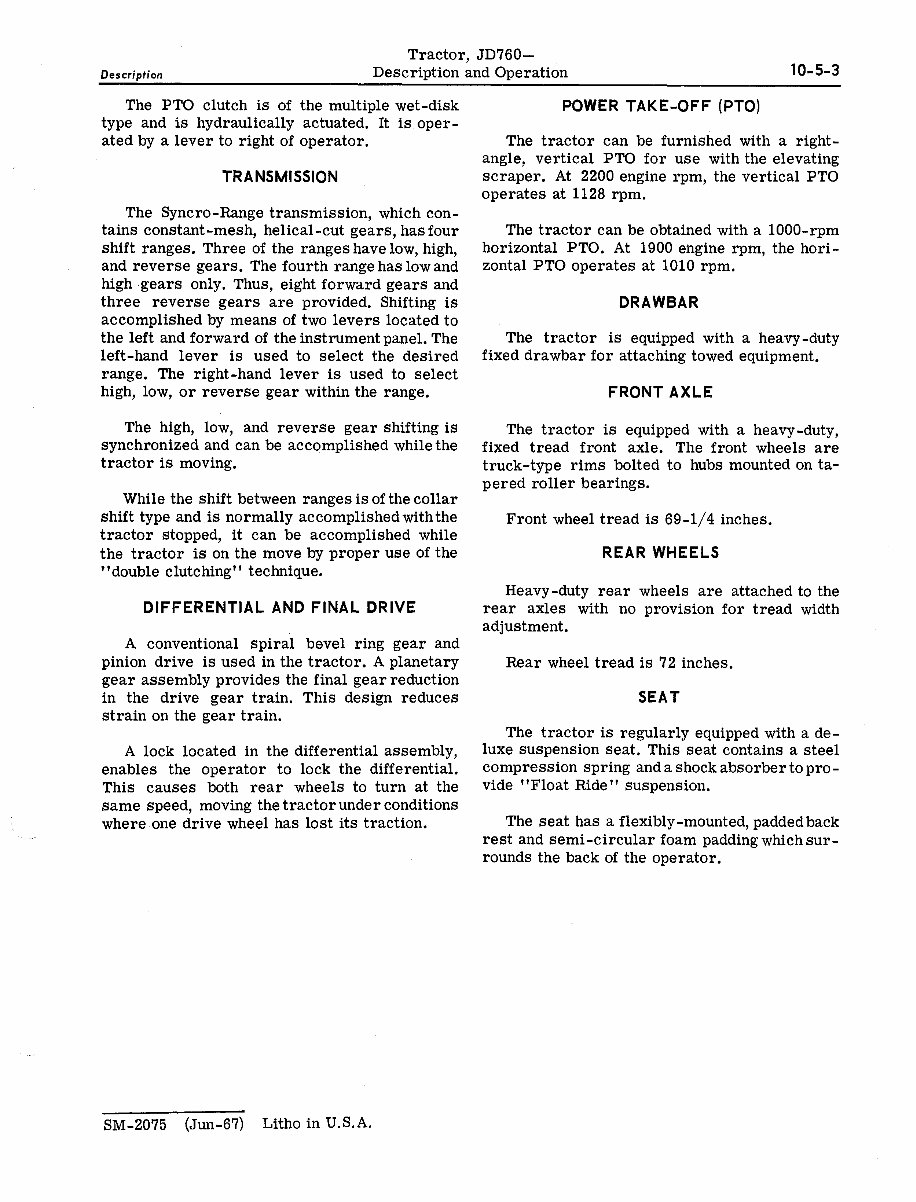 John Deere 760 Tractor Service Manual preview img 7