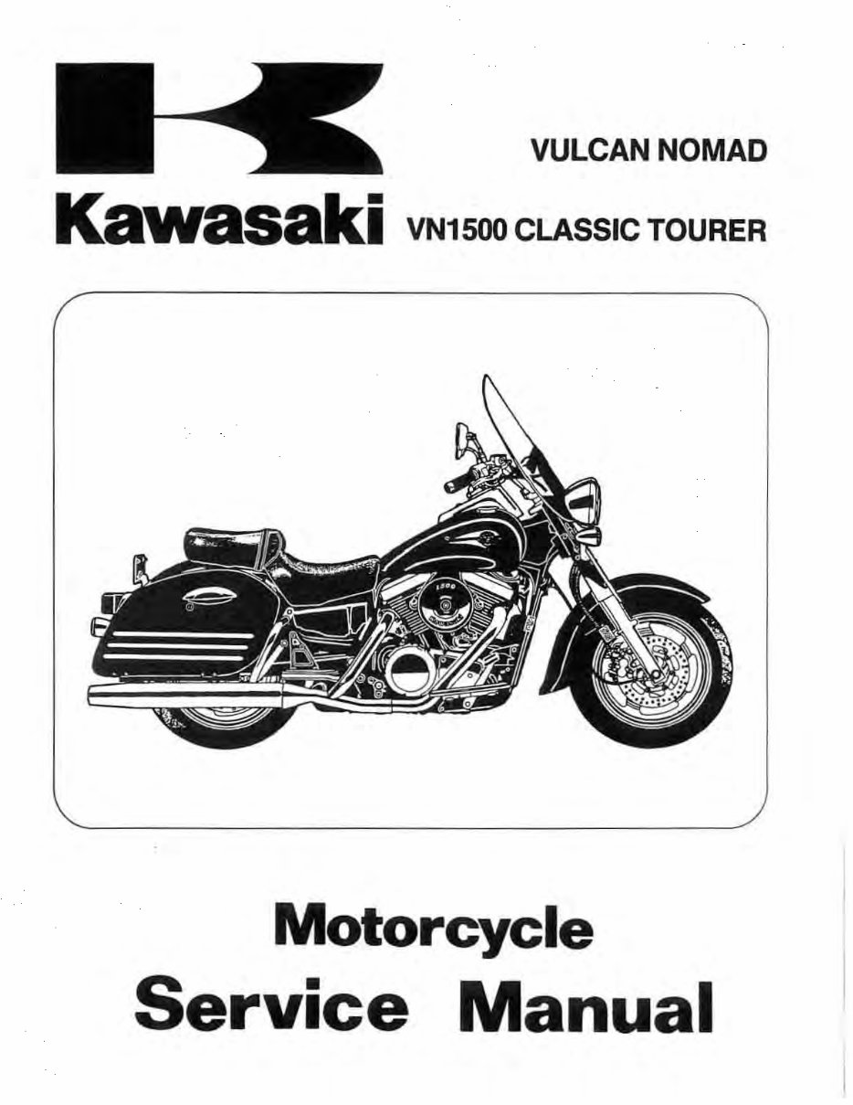 Kawasaki Vulcan 1500 Classic VN1500 Models Complete Service