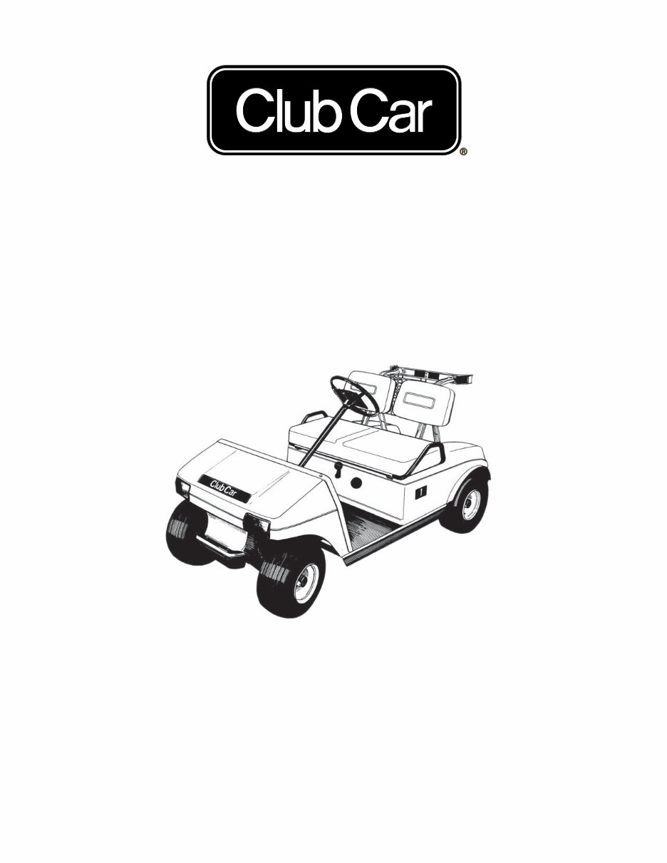 19861991 Club Car DS Electric Vehicle and Golf Cart Repair Manual