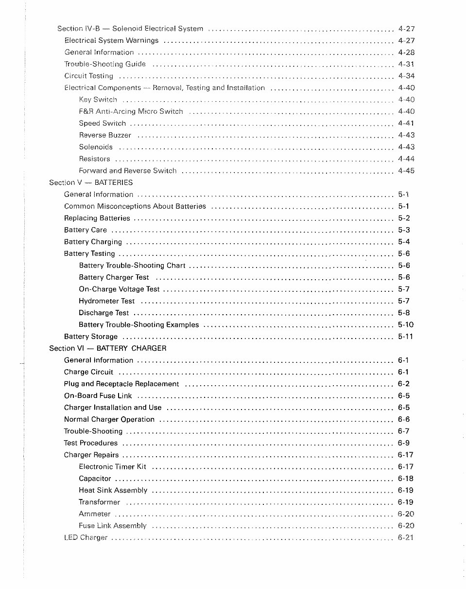 1986-1991 Club Car DS Electric Vehicle and Golf Cart Repair Manual