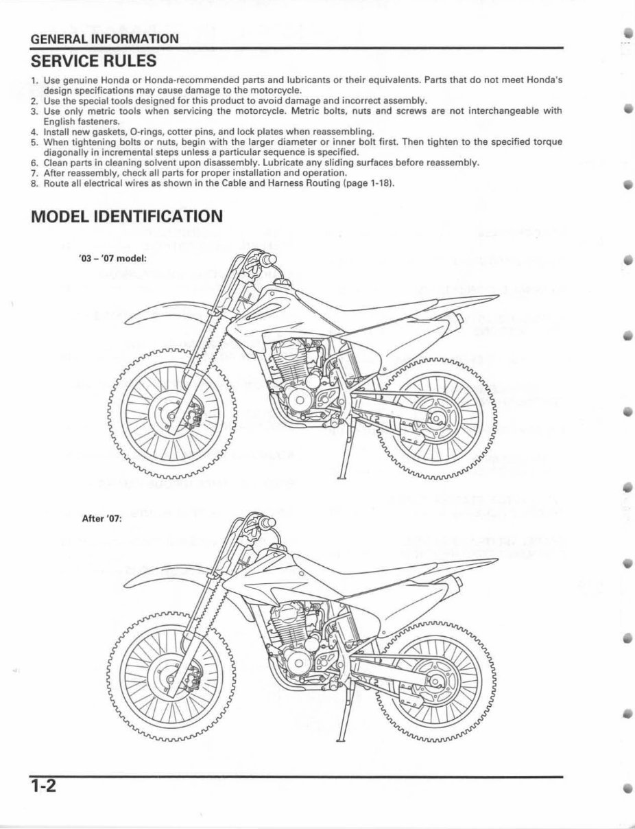 CRF230F service manual repair 20032015 CRF230