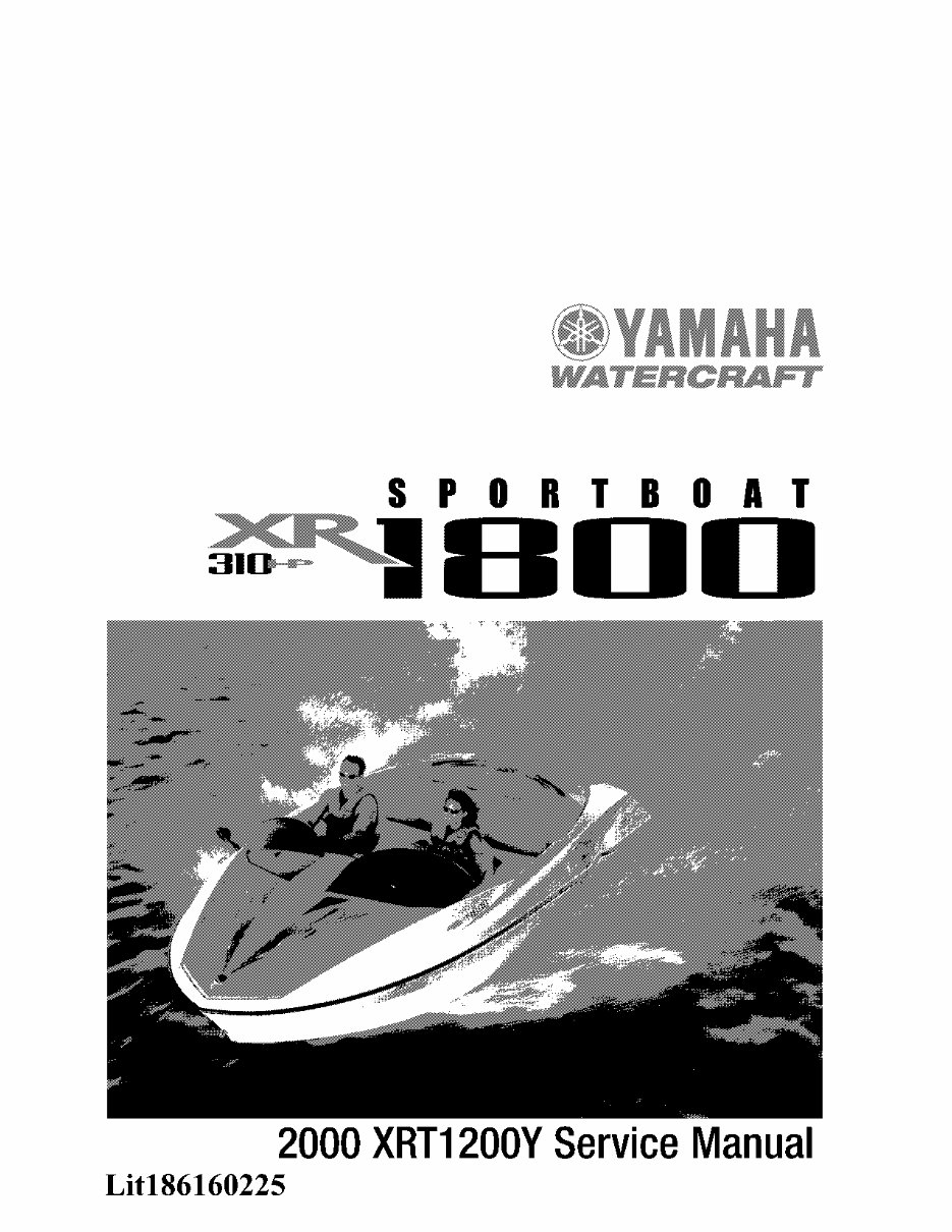 2000 Yamaha XR1800 Boat Service Manual Manuals Online