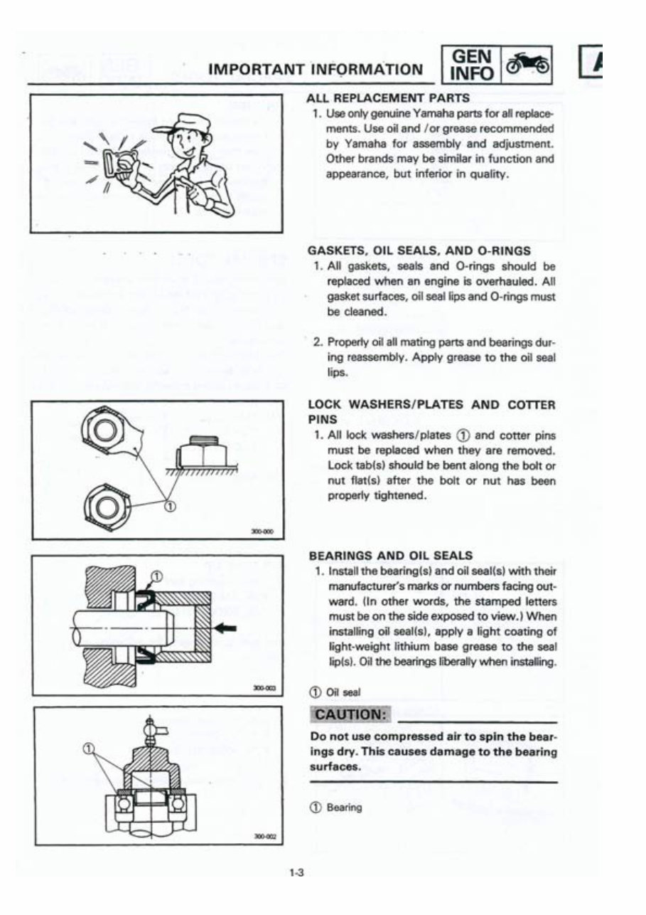 Yamaha Tenere 3YF XTZ660 Service Manual | Manuals Online