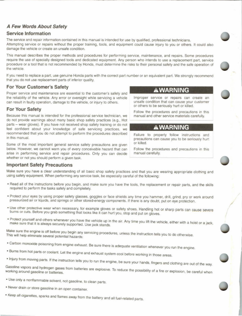 Honda 2014 TRX250X Sportrax Owner Manual 14 A/CE 