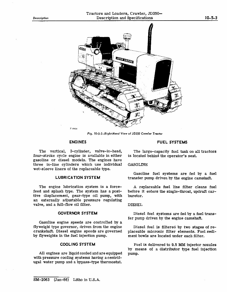 John Deere 350 JD350 Crawler Loader Complete Workshop Service Repair Manual