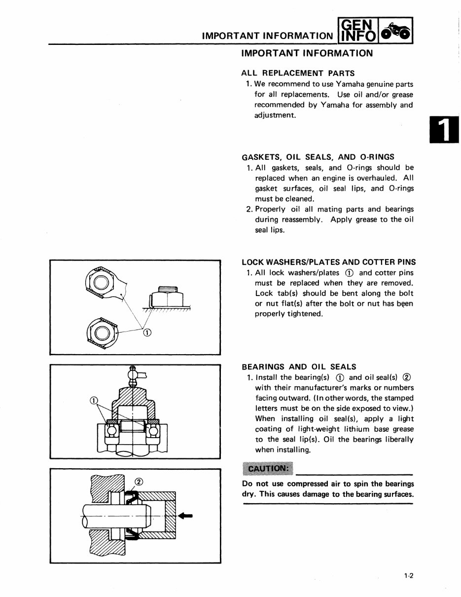 Yamaha YFM225 Moto-4 1986-1988 Service & Repair Manual