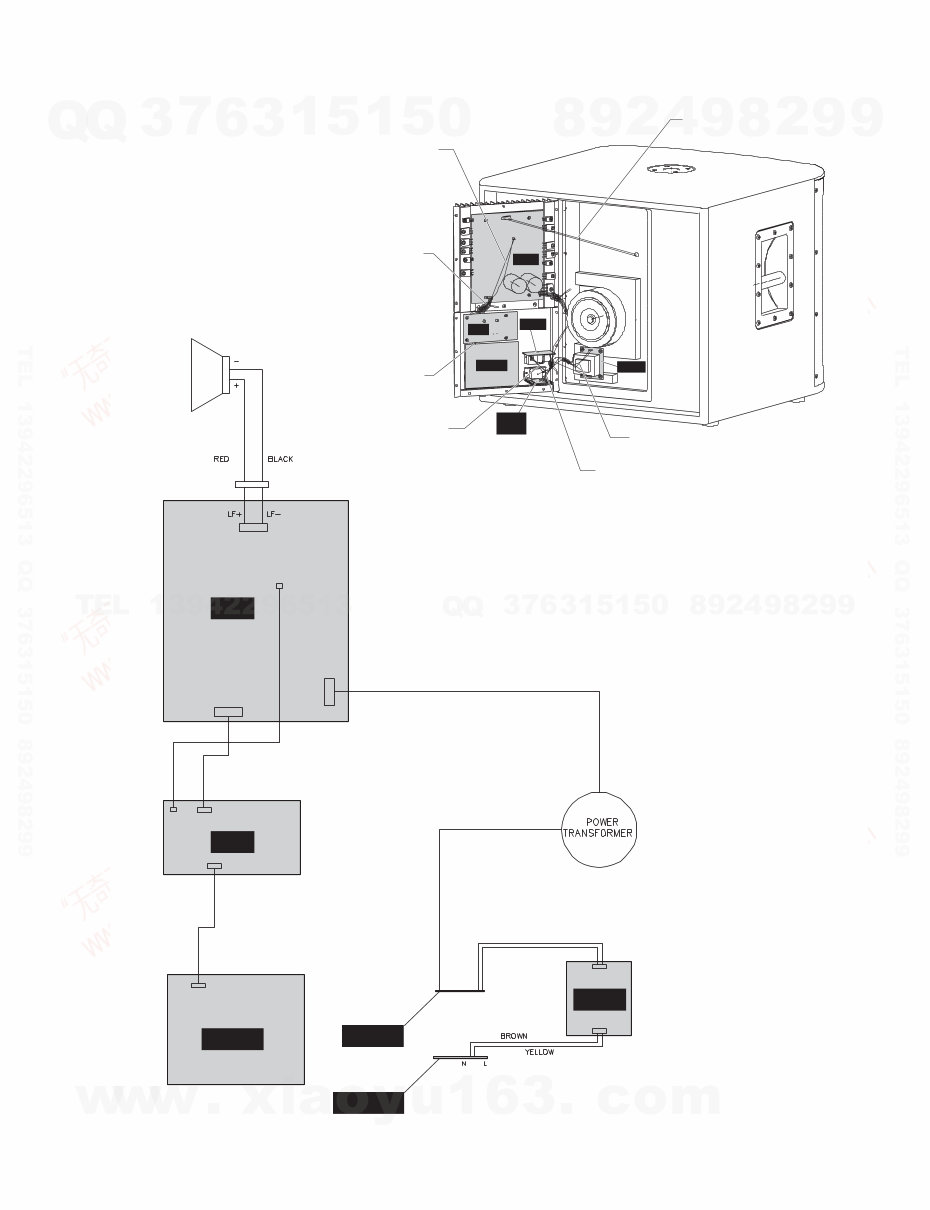 Yamaha MSR800W Subwoofer Service Manual & Repair Guide