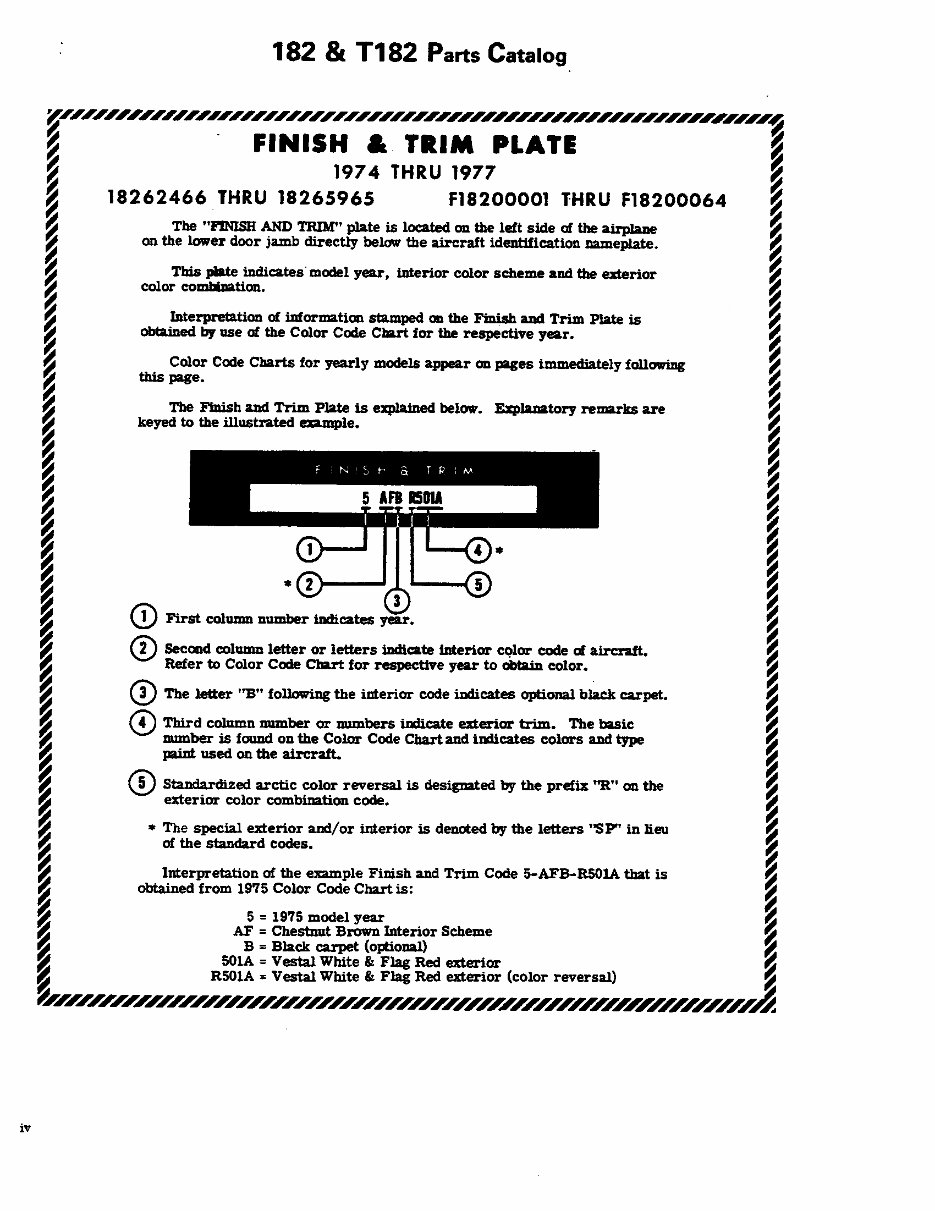 Cessna 182 Parts Catalog Manual 197486 Cessna 182 Skylane Parts Book