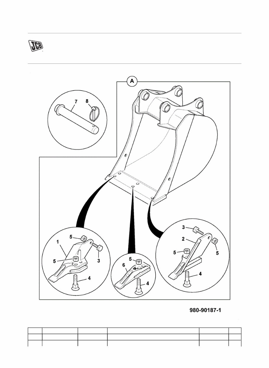 JCB 8040 ZTS MINI Crawler Excavator Parts Catalogue Manual (SN: 01056678-01056999, 01057000-01057999) preview img 1