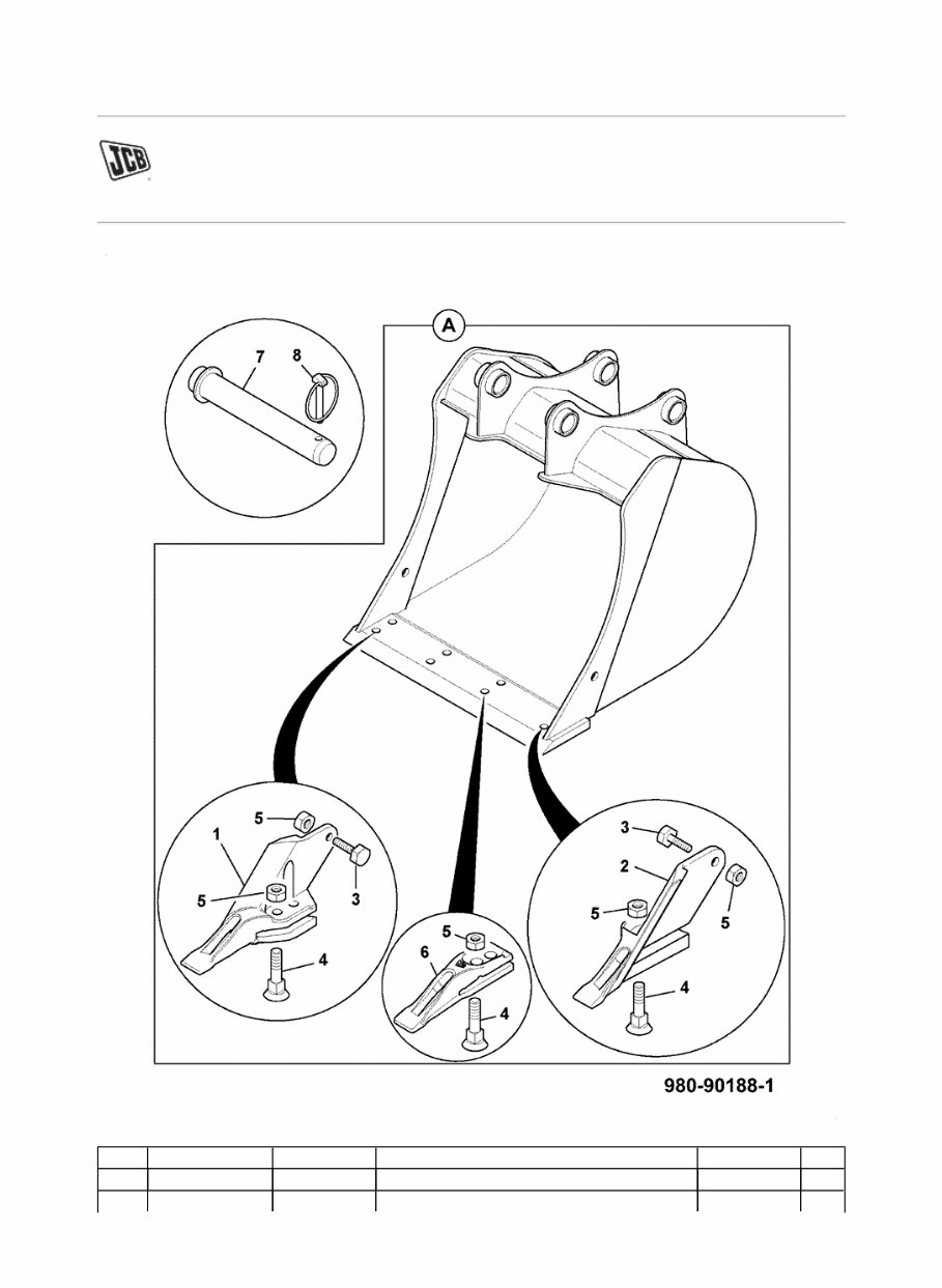 JCB 8040 ZTS MINI Crawler Excavator Parts Catalogue Manual (SN: 01056678-01056999, 01057000-01057999) preview img 3