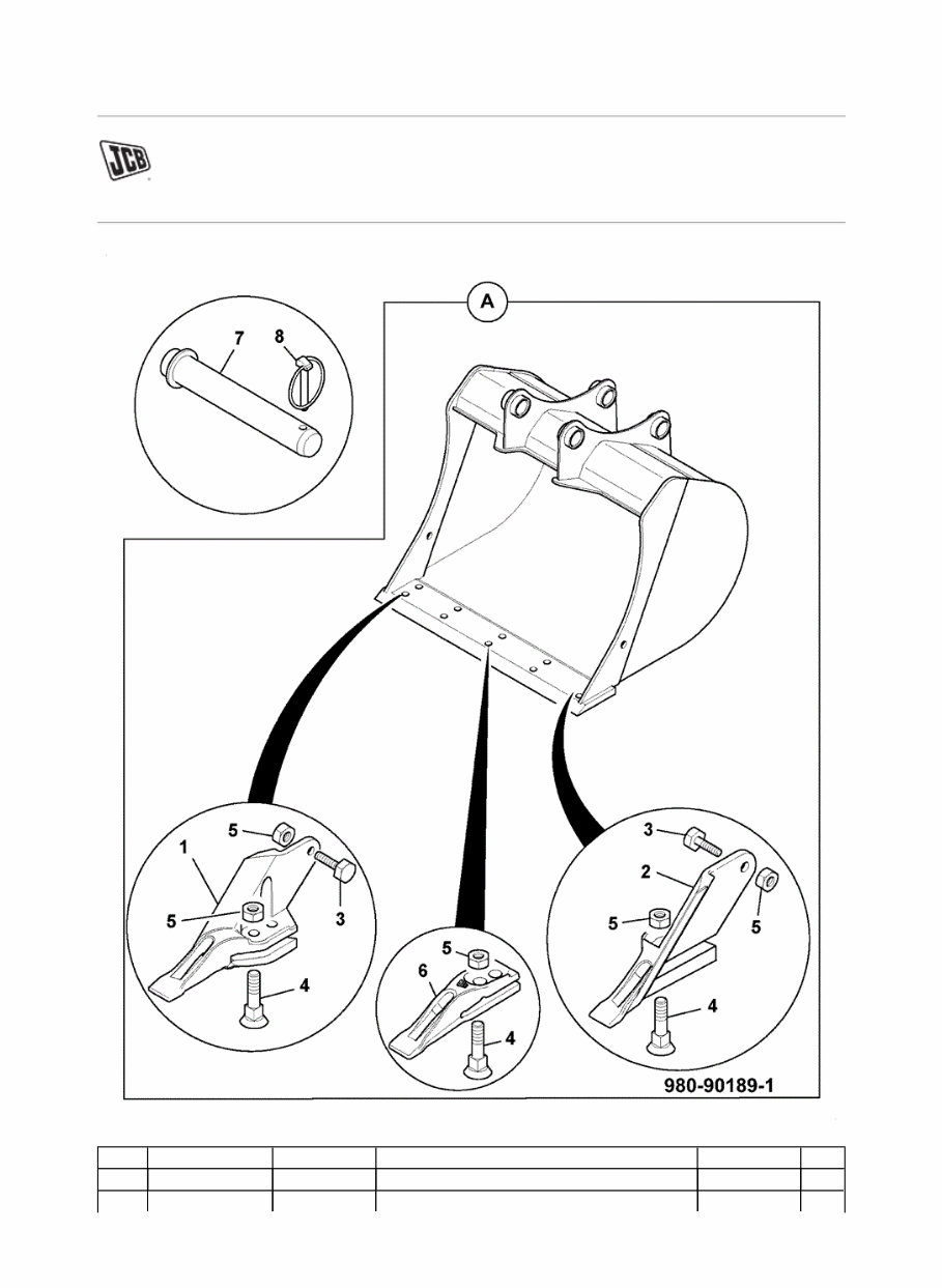 JCB 8040 ZTS MINI Crawler Excavator Parts Catalogue Manual (SN: 01056678-01056999, 01057000-01057999) preview img 5