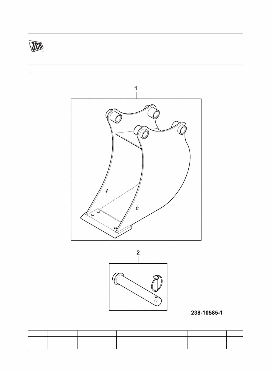 JCB 8040 ZTS MINI Crawler Excavator Parts Catalogue Manual (SN: 01056678-01056999, 01057000-01057999) preview img 7