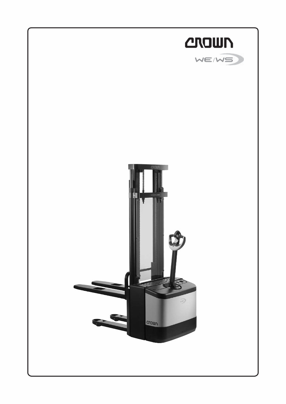 Crown WE2300 WS2300 Series Forklift Complete Workshop Service Repair Manual preview img 1