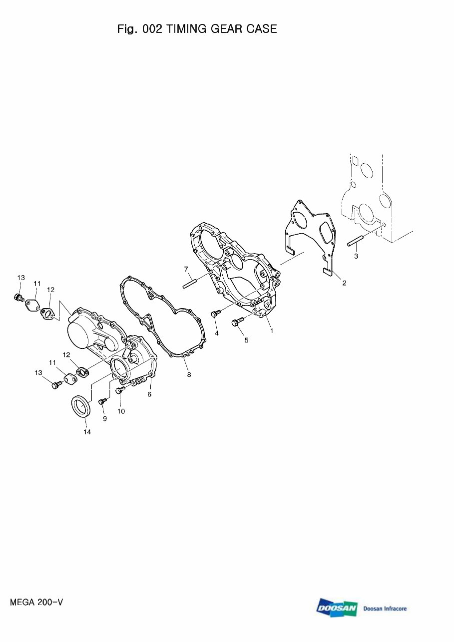 DAEWOO DOOSAN MEGA 200-V 200V Wheel Loader Service Parts Catalogue Manual preview img 4