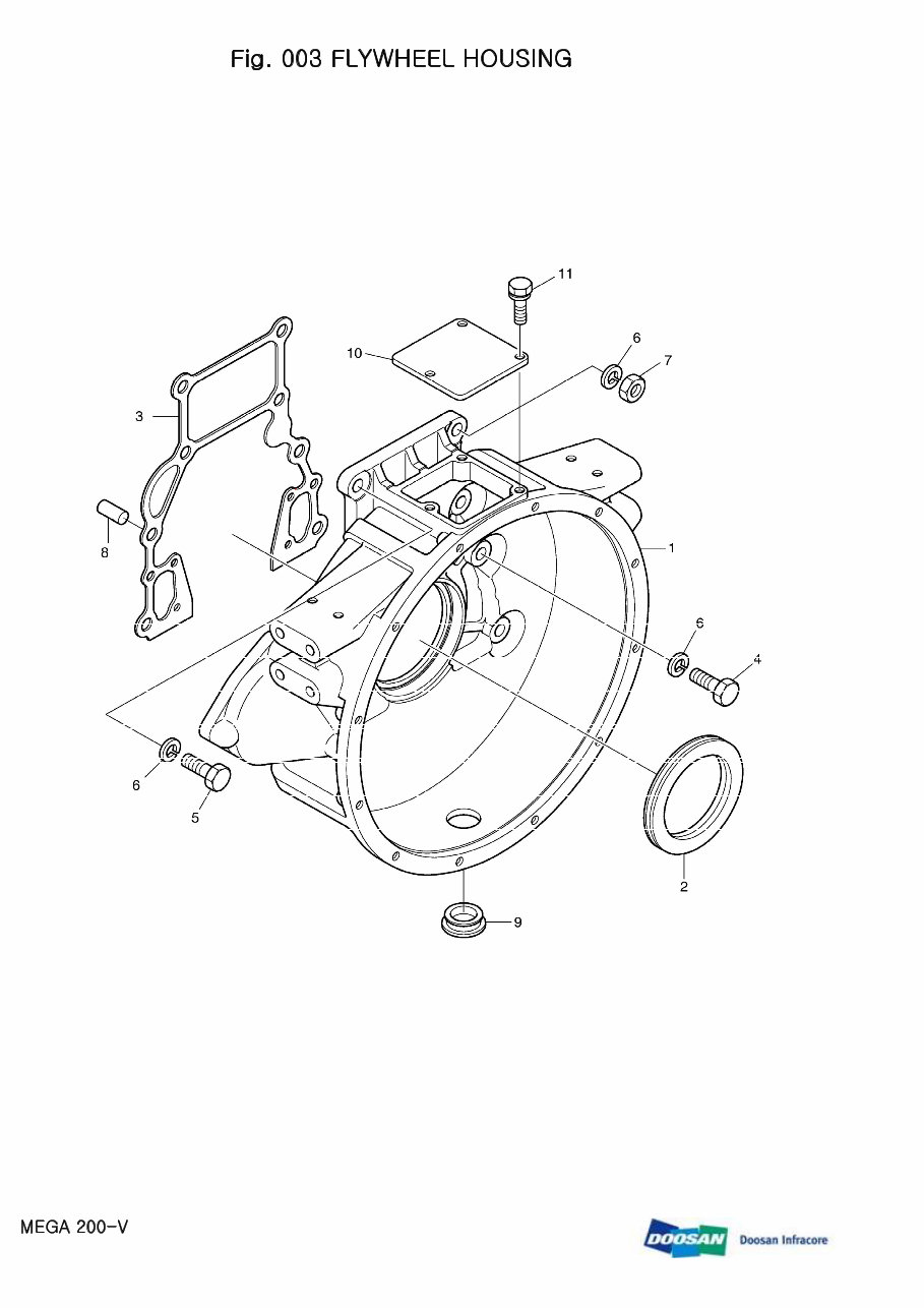 DAEWOO DOOSAN MEGA 200-V 200V Wheel Loader Service Parts Catalogue Manual preview img 6