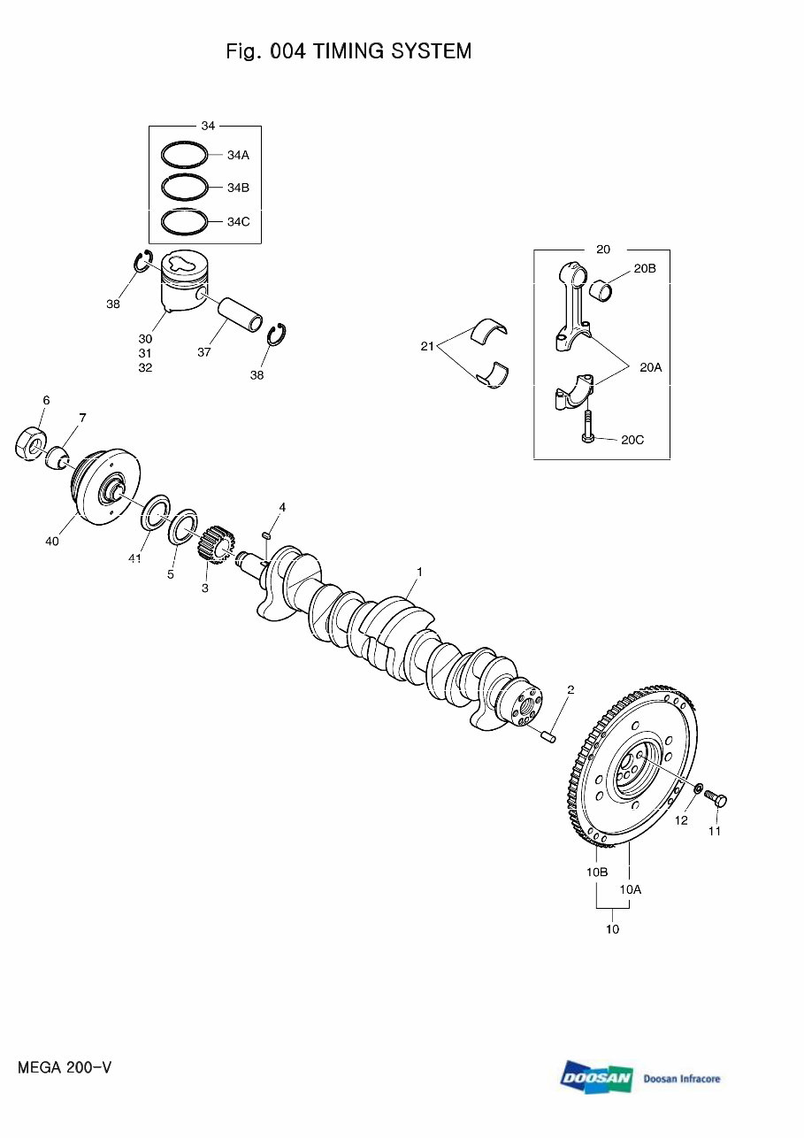 DAEWOO DOOSAN MEGA 200-V 200V Wheel Loader Service Parts Catalogue Manual preview img 8