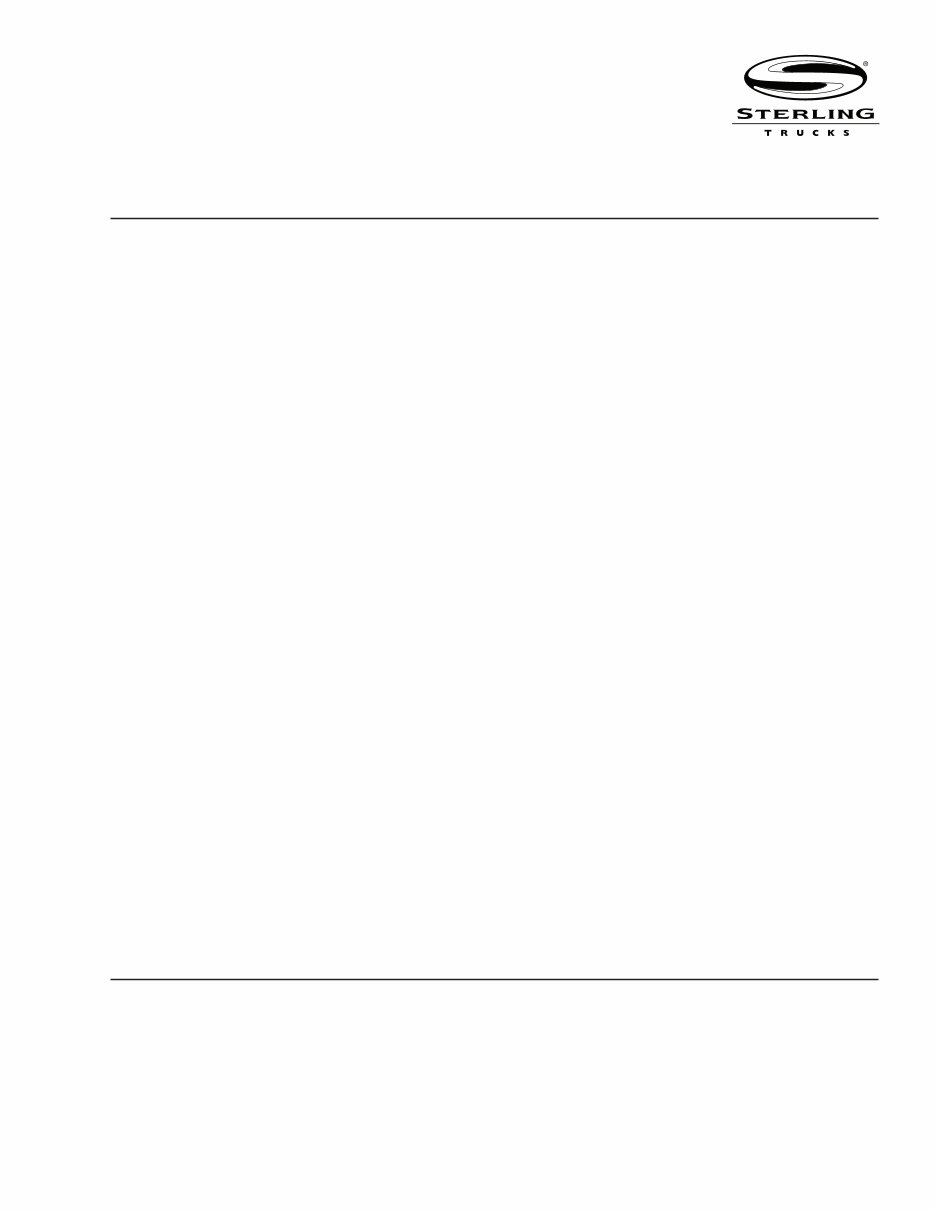 Sterling Cargo Truck Service Repair Workshop Manual preview img 1