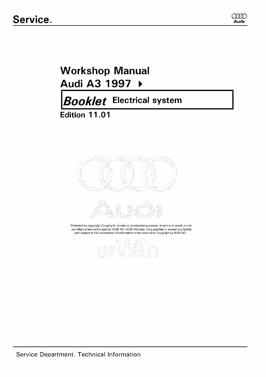1999-2003 Audi S3 Service Repair Manual preview img 1