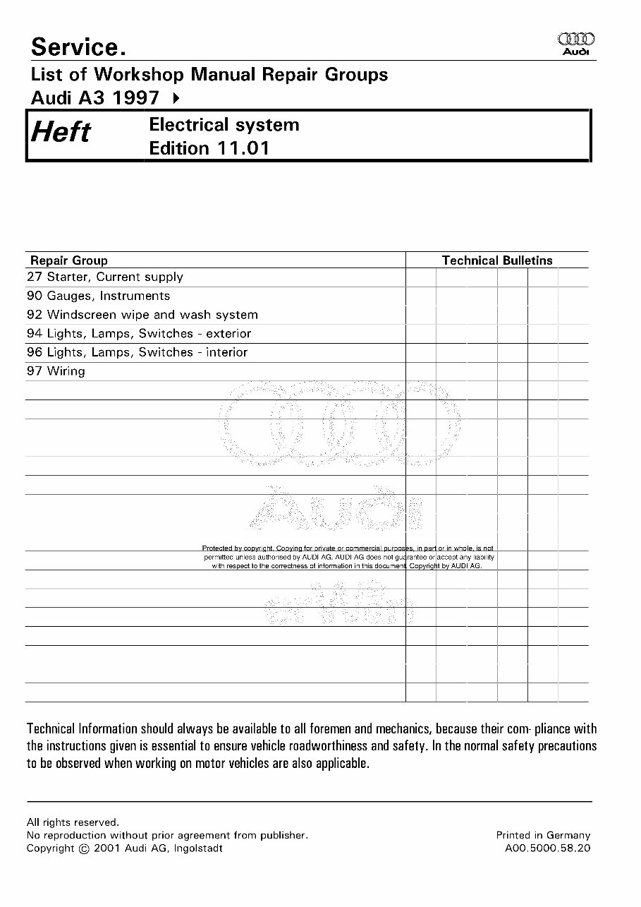 1999-2003 Audi S3 Service Repair Manual preview img 2