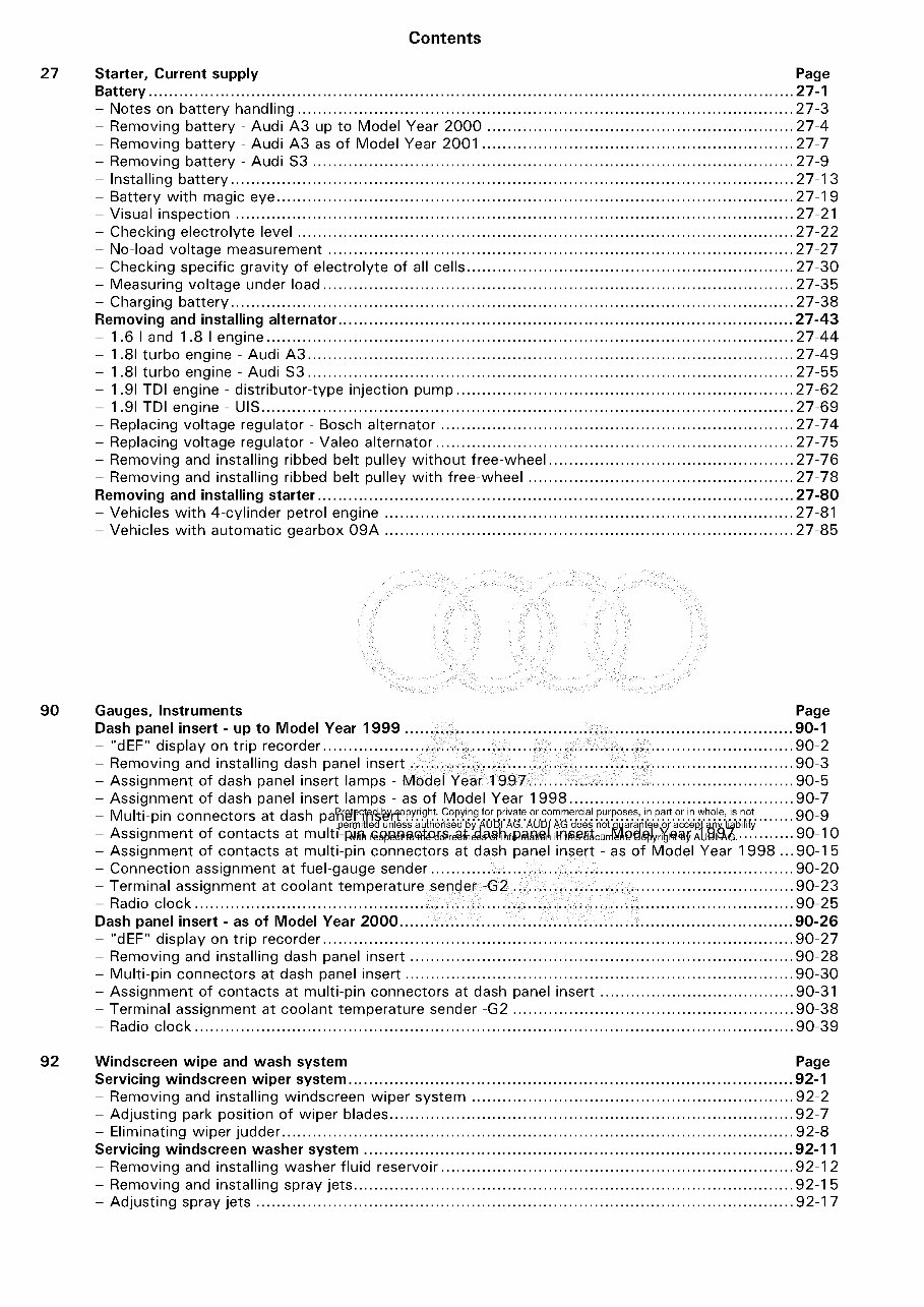1999-2003 Audi S3 Service Repair Manual preview img 3