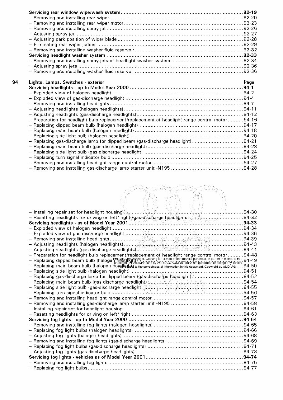 1999-2003 Audi S3 Service Repair Manual preview img 4