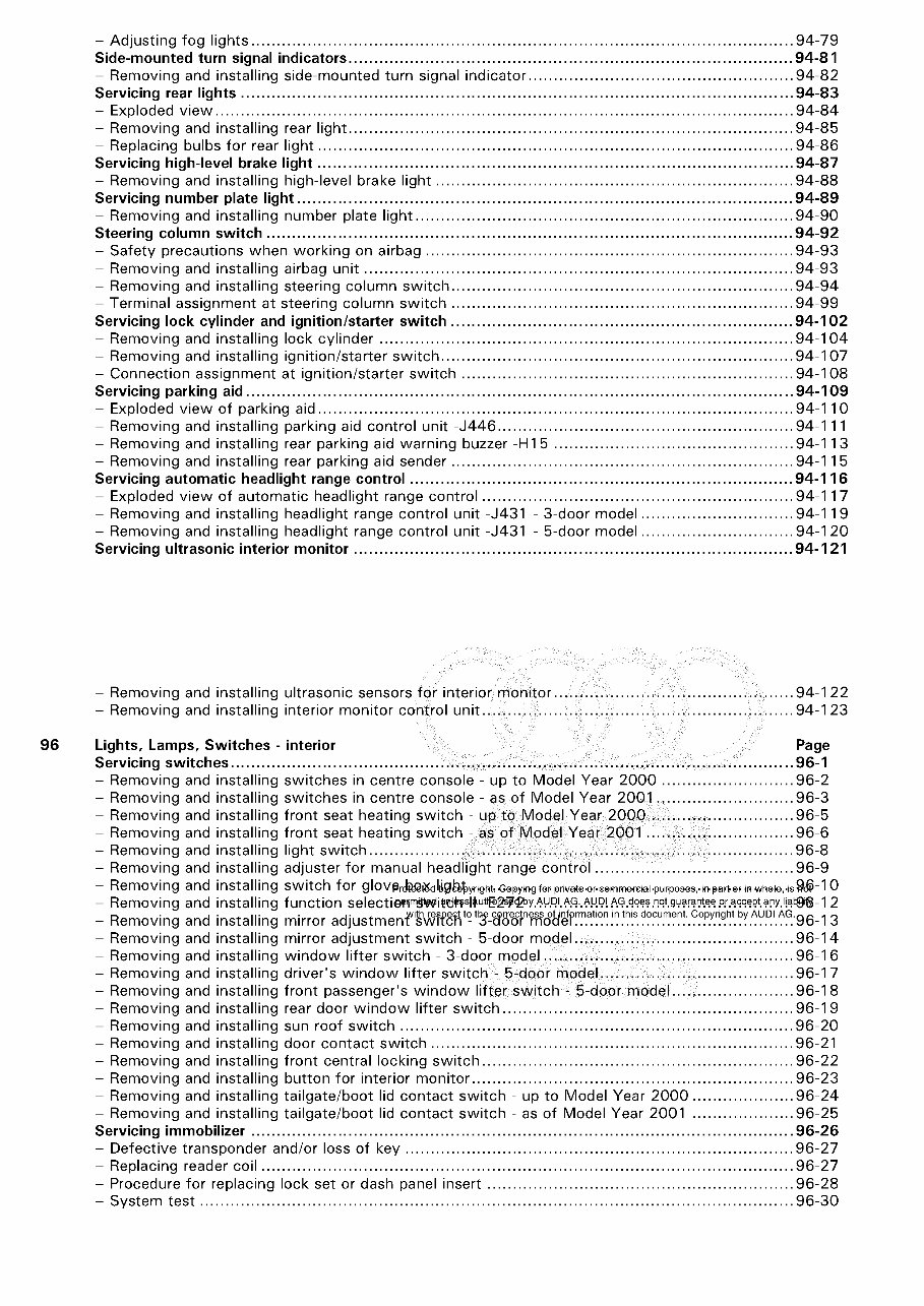 1999-2003 Audi S3 Service Repair Manual preview img 5