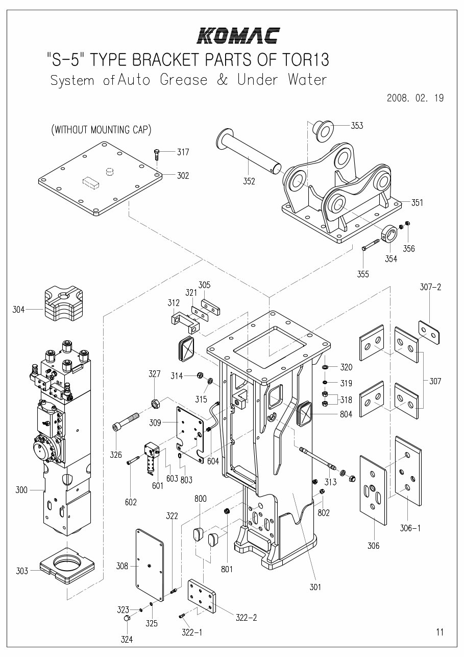 Komac TOR 13 breaker parts manual preview img 10