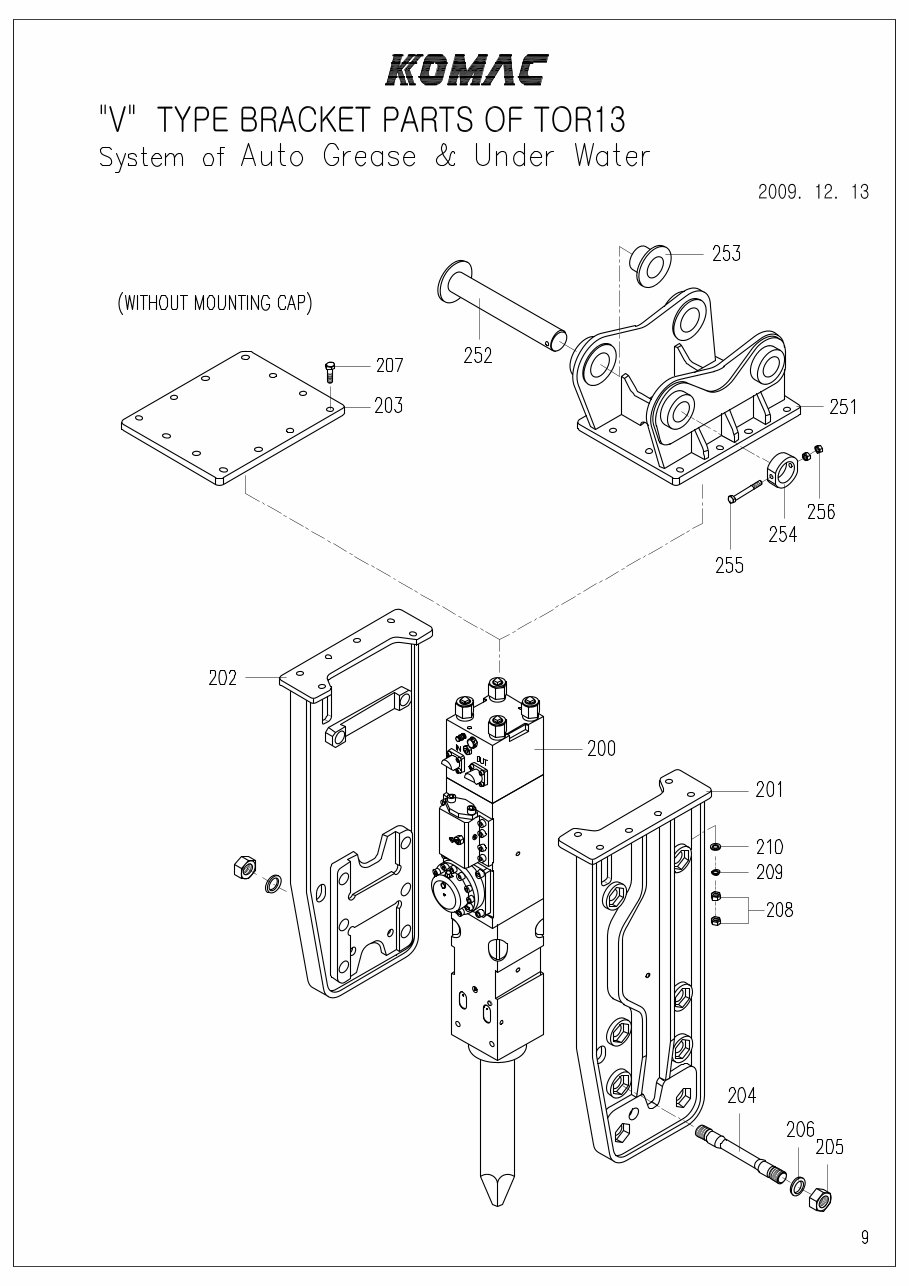 Komac TOR 13 breaker parts manual preview img 8