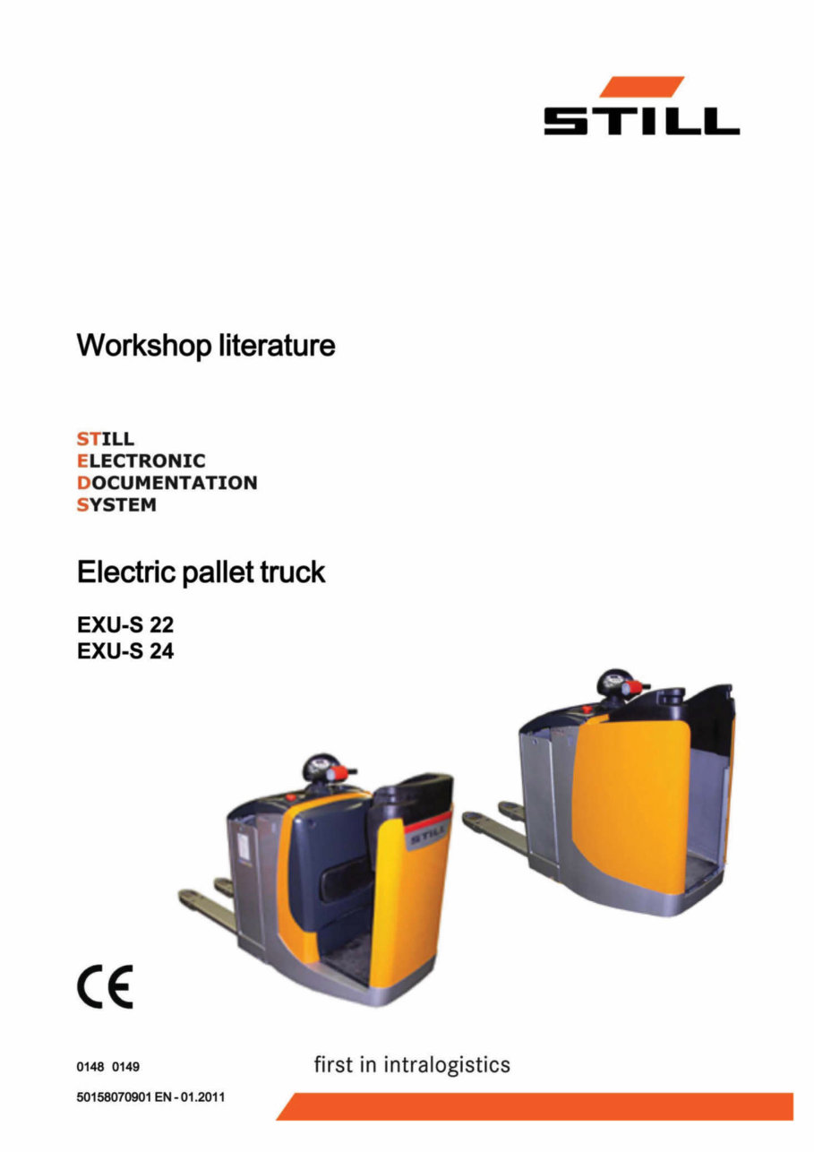 Still EXU-S 22, EXU-S 24 Electric Pallet Truck Service Repair Workshop Manual preview img 1