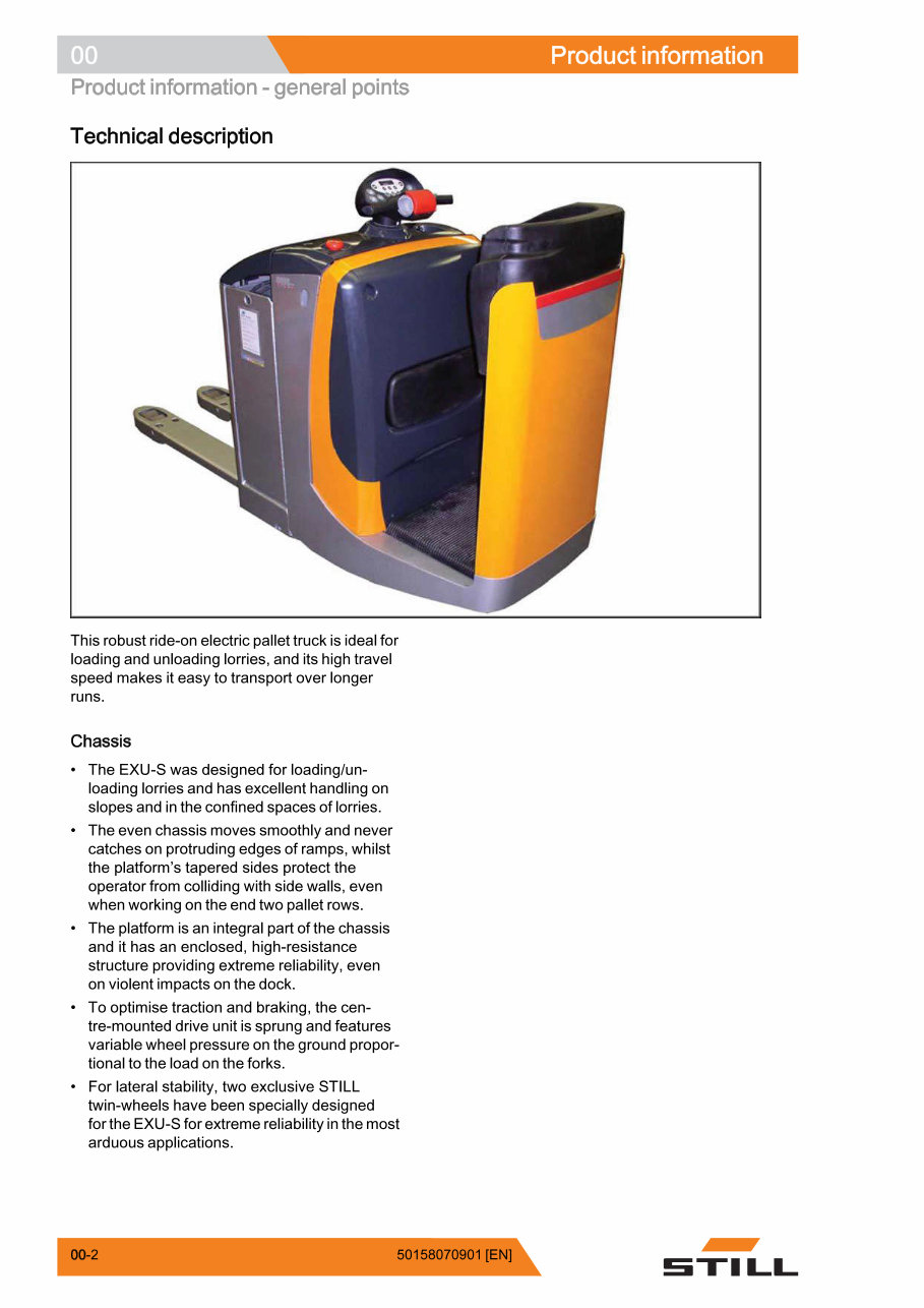 Still EXU-S 22, EXU-S 24 Electric Pallet Truck Service Repair Workshop Manual preview img 10