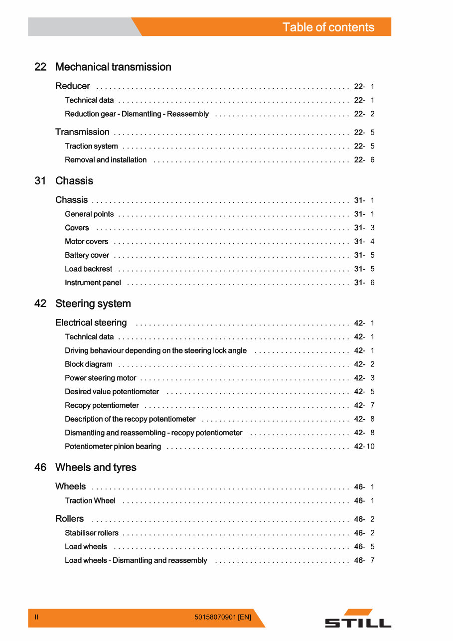 Still EXU-S 22, EXU-S 24 Electric Pallet Truck Service Repair Workshop Manual preview img 4