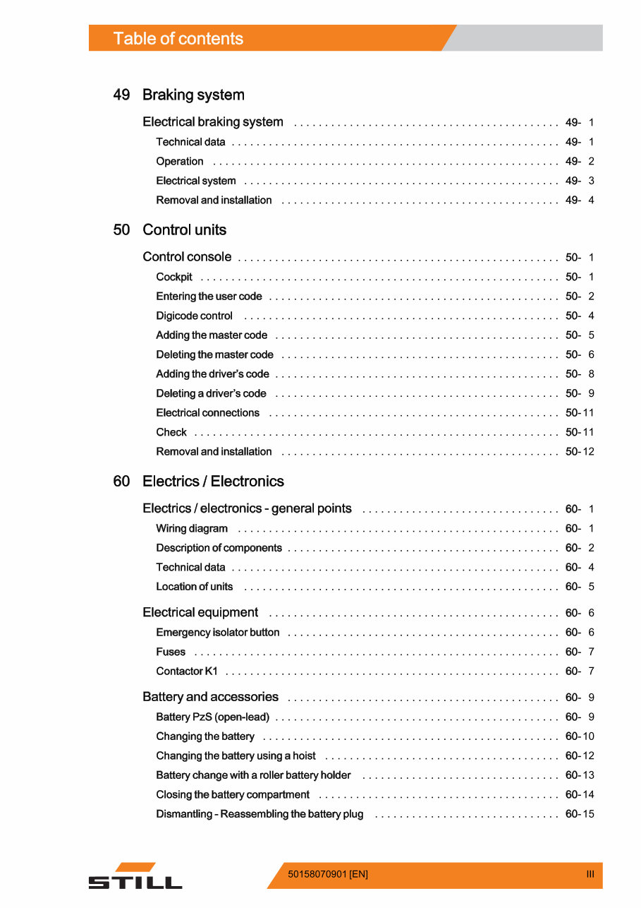 Still EXU-S 22, EXU-S 24 Electric Pallet Truck Service Repair Workshop Manual preview img 5