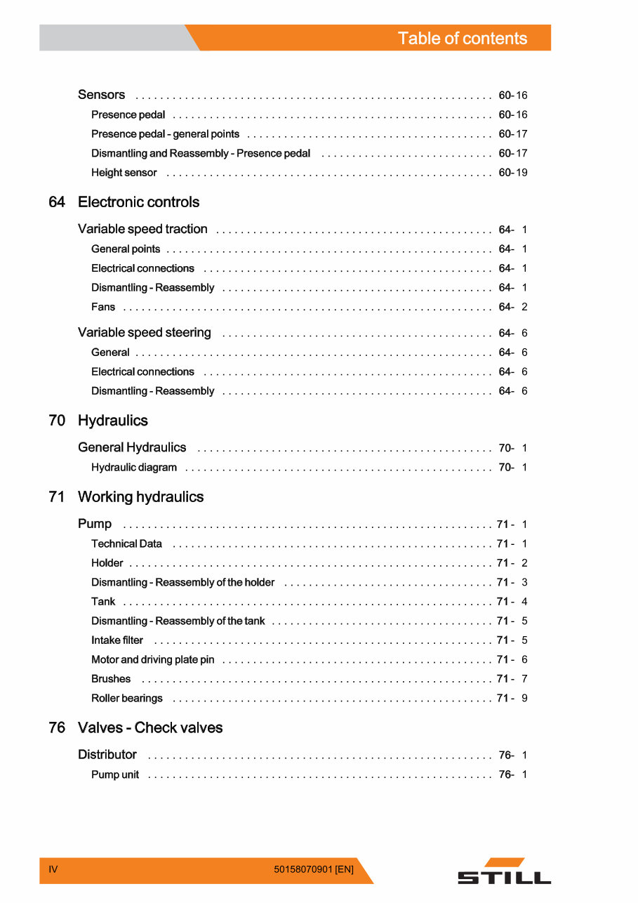 Still EXU-S 22, EXU-S 24 Electric Pallet Truck Service Repair Workshop Manual preview img 6