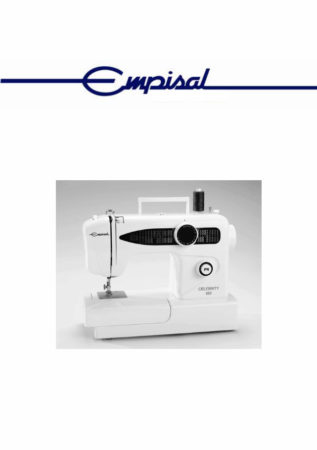 Empisal CELEBRITY 550 sewing machine instruction manual preview img 1