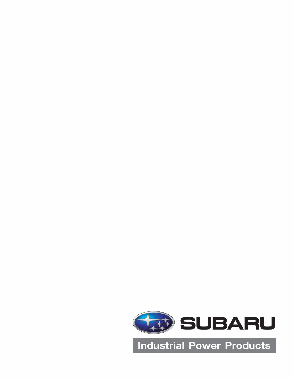 Subaru Robin pump service manual PTG109 PVK101 PKX201 preview img 1
