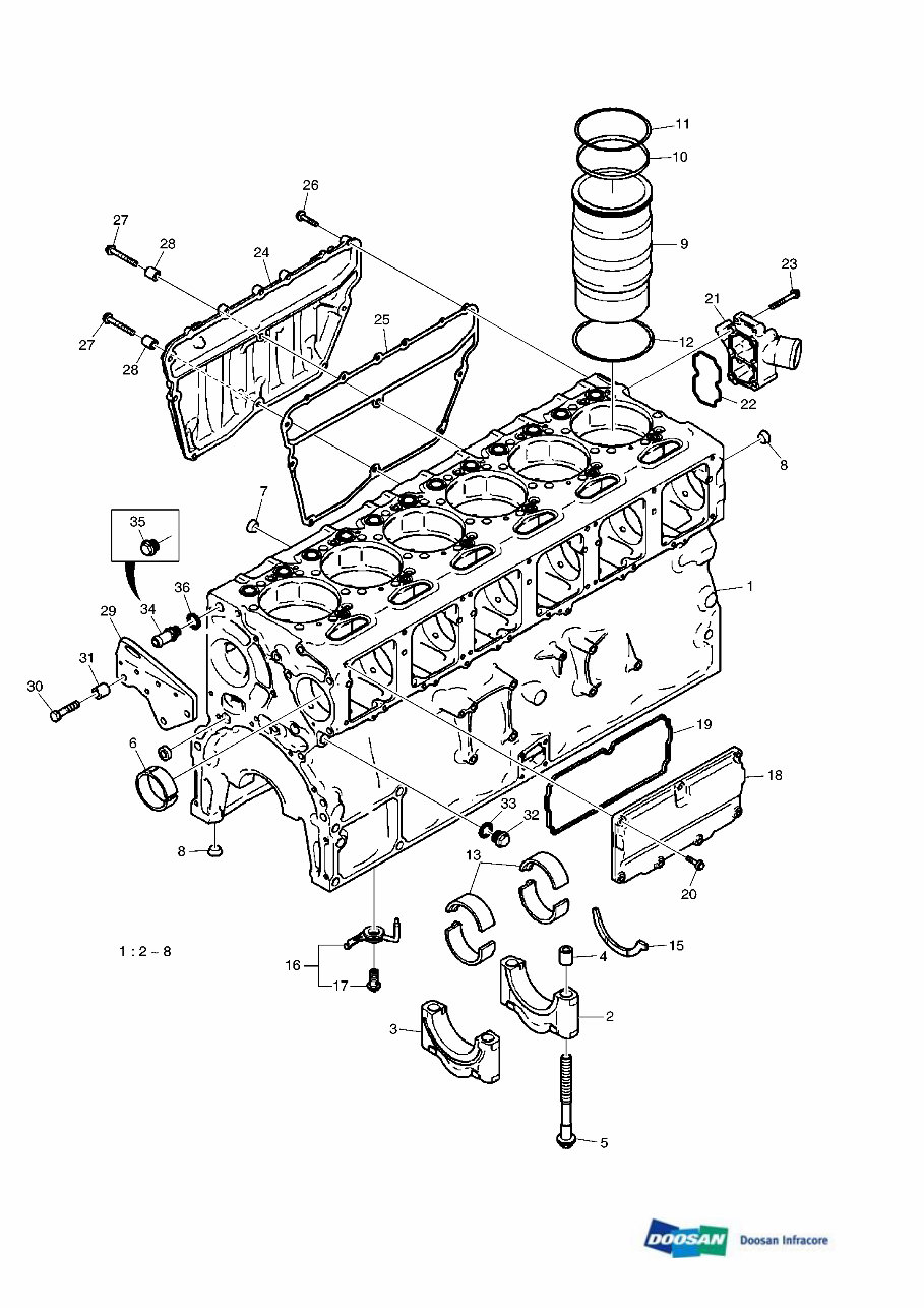 DAEWOO DOOSAN DL550 Wheeled Loader Service Parts Catalogue Manual preview img 6